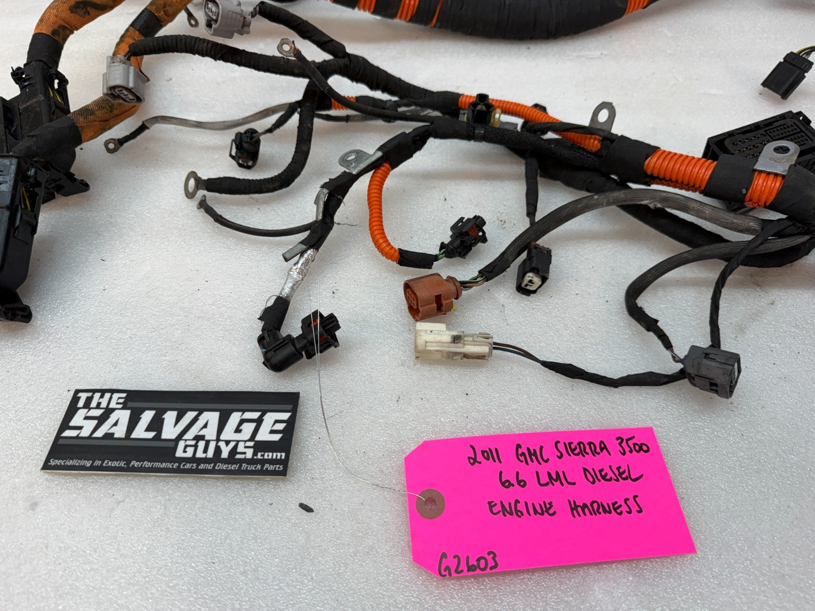11 GMC SIERRA CHEVROLET SILVERADO 3500HD DURAMAX 6.6 LML ENGINE WIRING HARNESS
