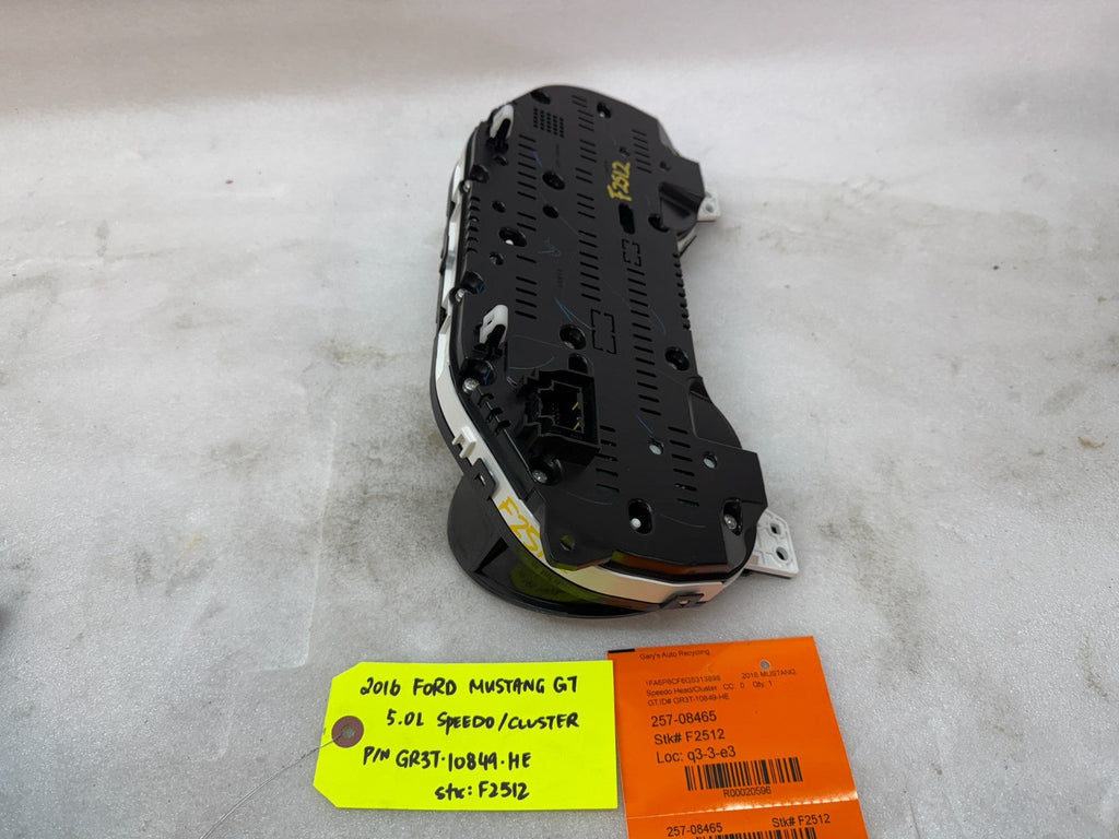 2016 FORD MUSTANG GT OEM METRIC SPEEDOMETER GAUGE CLUSTER AUTO GR3T-10849-HE