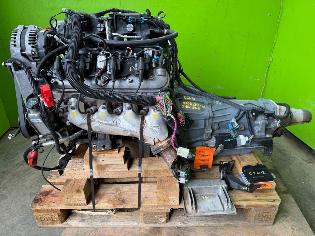 06 GMC SIERRA 5.3 LM7 W/ AUTOMATIC 4L80E TRANSMISSION COMPLETE SWAP LS1 LQ4 LQ9