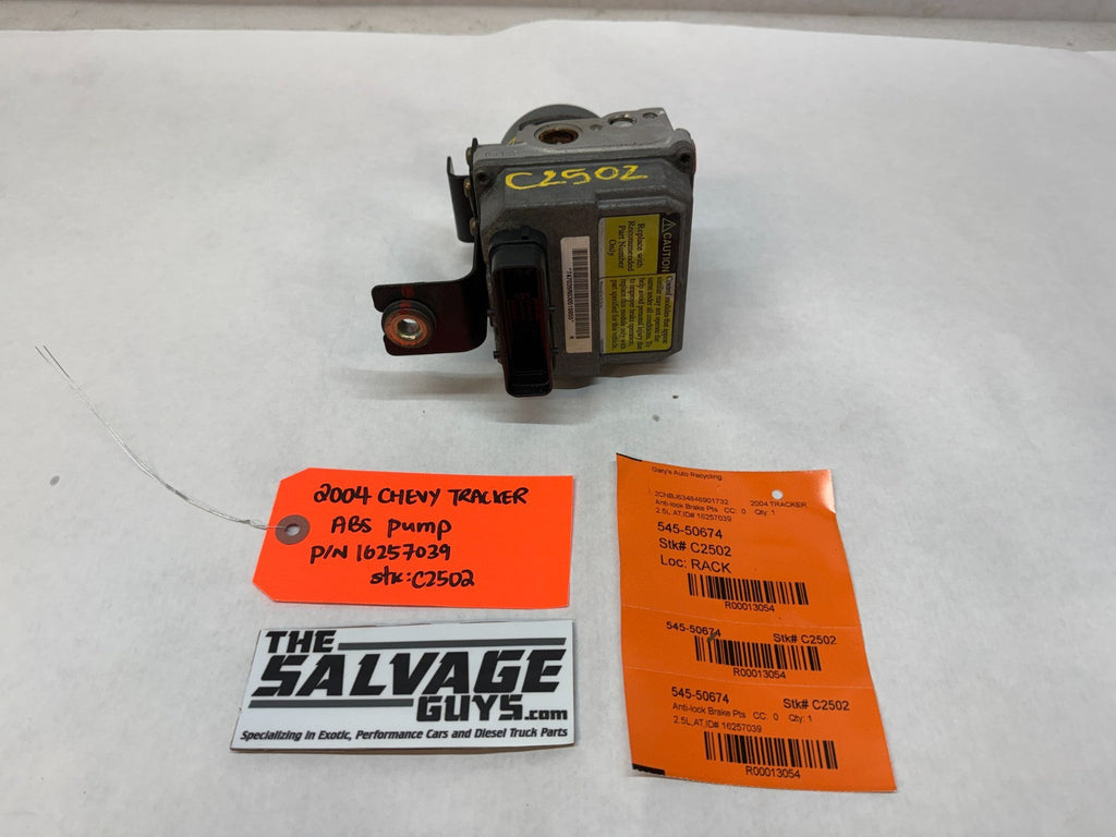 04 CHEVROLET TRACKER 2.5 ABS ANTI LOCK BRAKE PUMP MODULE 18025773 16257039 99-04