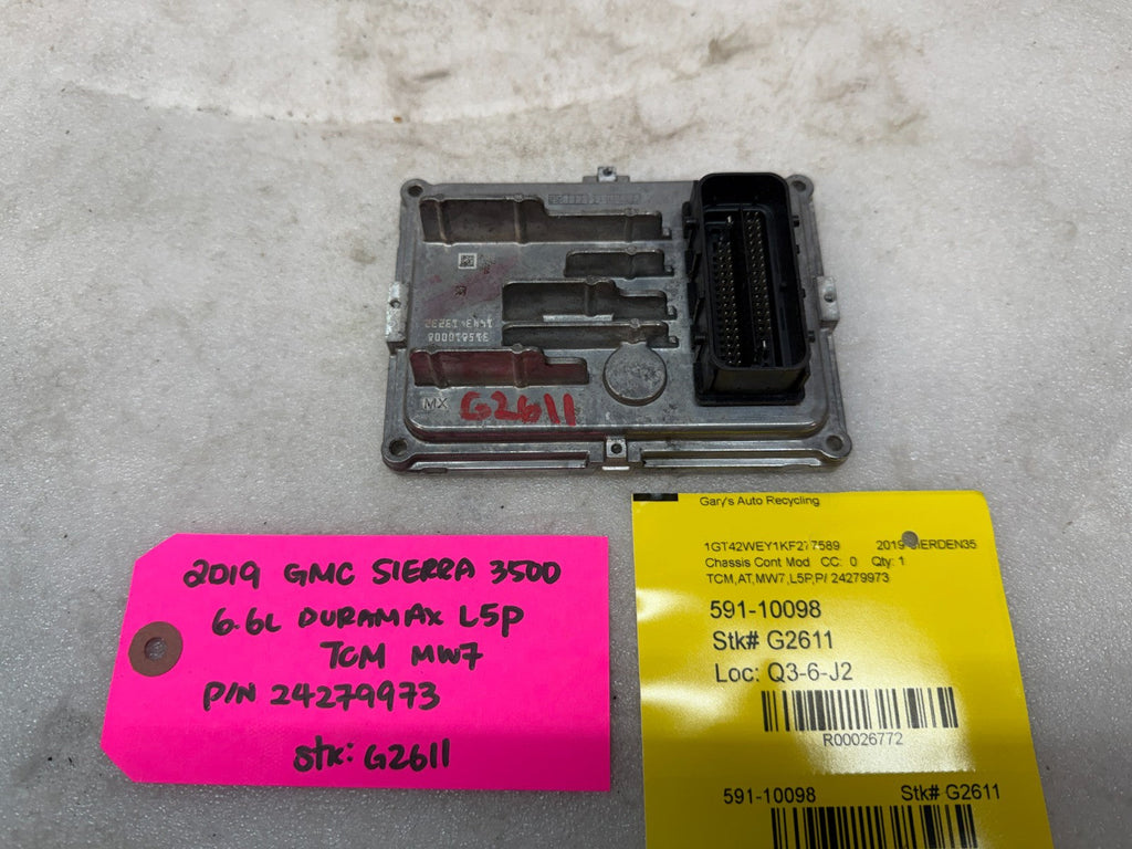 15-19 GMC SIERRA ALLISON T87A TRANSMISSION CONTROL MODULE TCM TCU 24279973