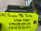 02 PORSCHE 996TT 996 OEM FRONT WINDSHIELD WIPER MOTOR TRANSMISSION 01-05 69K!!