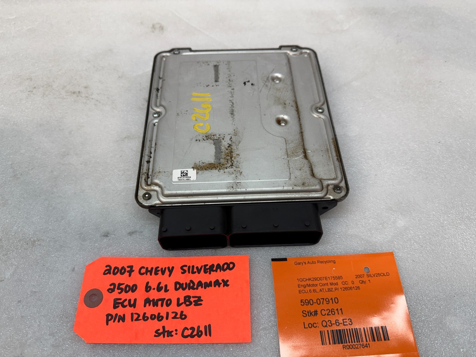 06 07 Chevrolet GMC 2500HD DURAMAX 6.6 LBZ ECM ECU ENGINE COMPUTER 12606126