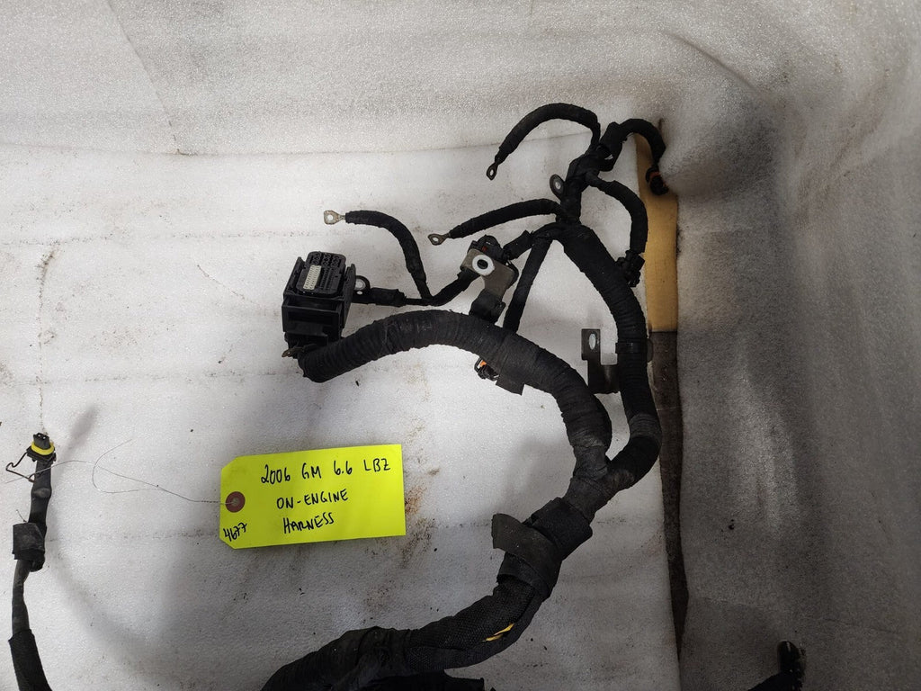 06 07 GMC CHEVROLET 2500HD DURAMAX 6.6 LBZ ENGINE MOTOR WIRING HARNESS LOOM