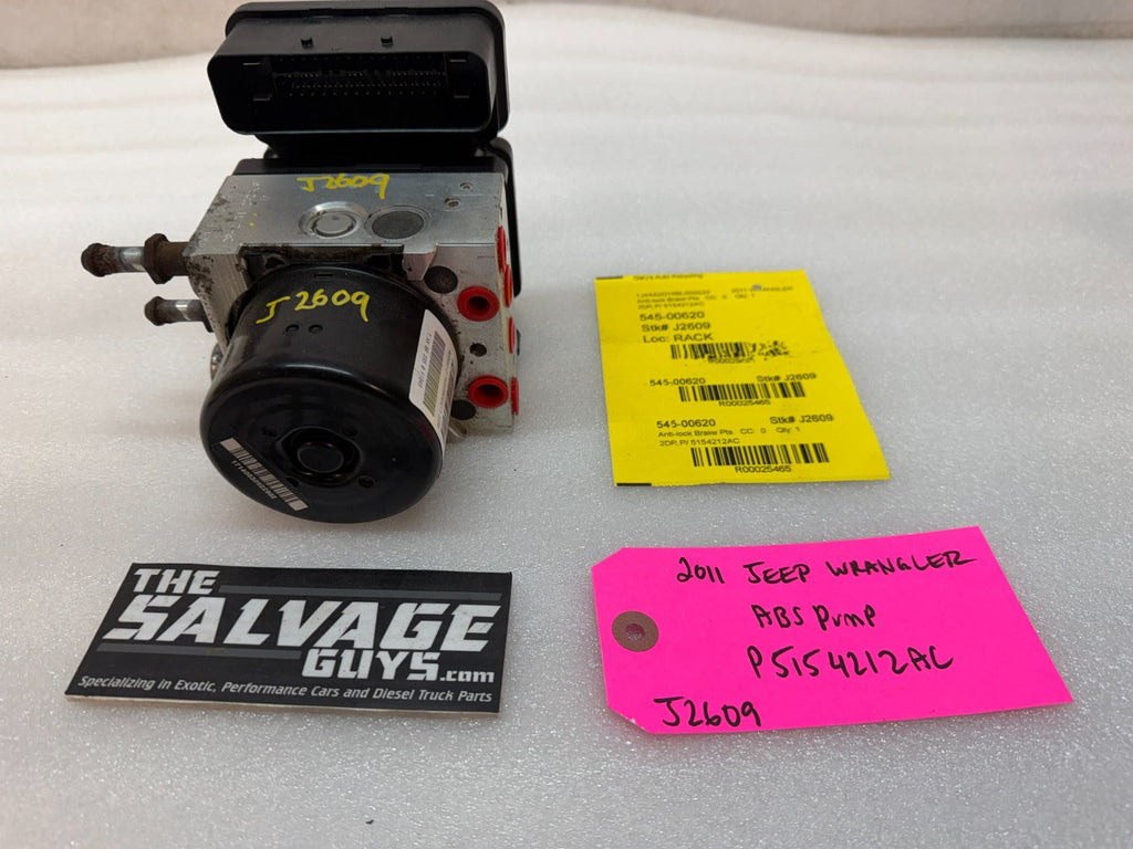 11 JEEP WRANGLER JK JKU OEM ABS ANTI LOCK BRAKE PUMP MODULE P05154212AC