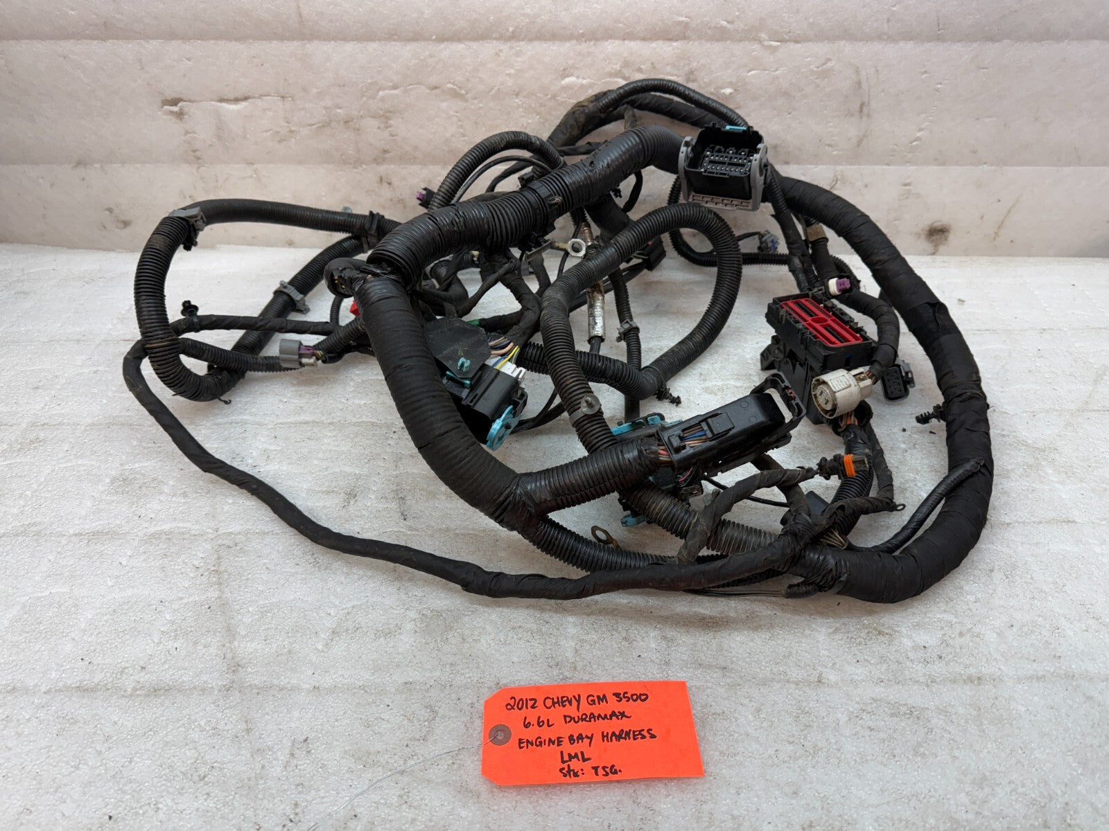 12 GMC SIERRA CHEVROLET SILVERADO 3500HD DURAMAX 6.6 LML ENGINE WIRING HARNESS