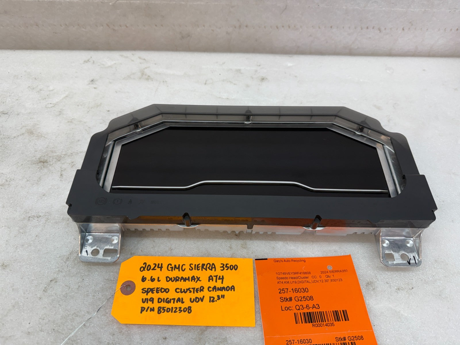 24 25 Chevrolet GMC SIERRA 3500 12.3" SPEEDO GAUGE CLUSTER TACH SCREEN 85012308