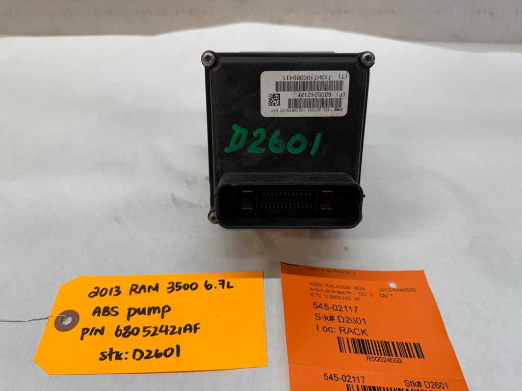 13 14 DODGE RAM 2500 3500 6.7 OEM ABS ANTI LOCK BRAKE PUMP MODULE 68052421AF