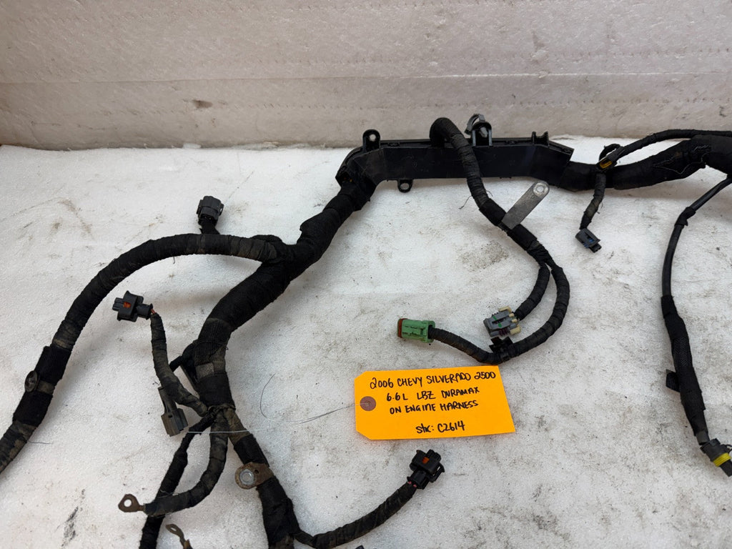 06 07 GMC CHEVROLET 2500HD DURAMAX 6.6 LBZ ENGINE MOTOR WIRING HARNESS LOOM