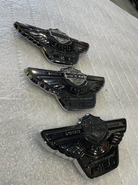 03 FORD F150 HARLEY FENDER AND TAILGATE BADGES 3 PCS 98K