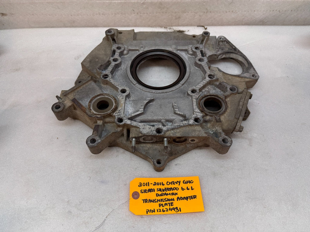 11-16 GMC DURAMAX 6.6 LML TRANSMISSION TO ENGINE ADAPTER PLATE 12624931