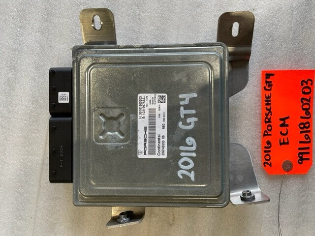 16 PORSCHE CAYMAN GT4 718 3.8 ENGINE COMPUTER DME ECM ECU 91161860203 18K