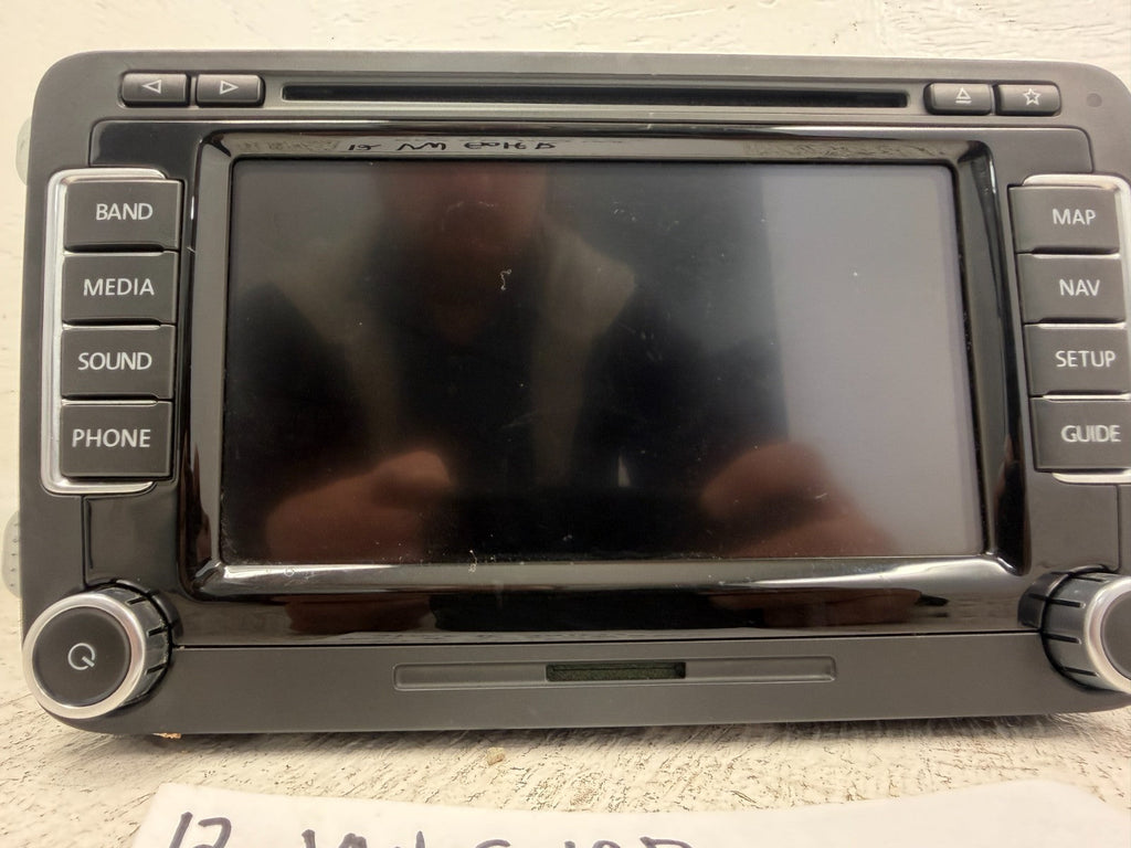 12 VOLKSWAGEN GOLF R MK6 OEM RNS510 NAVIGATION HEAD UNIT MEDIA STEREO 3C8035684E