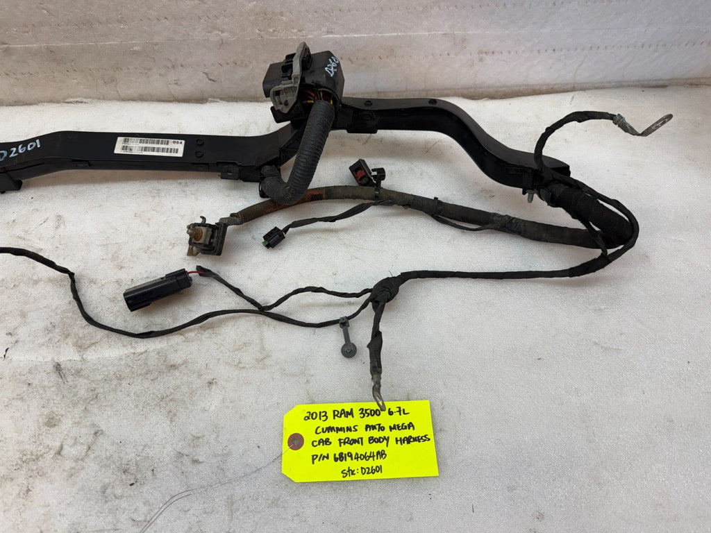 13 RAM 2500 3500 6.7 OEM DASH FIREWALL WIRING HARNESS LOOM P68194064AB 13-18