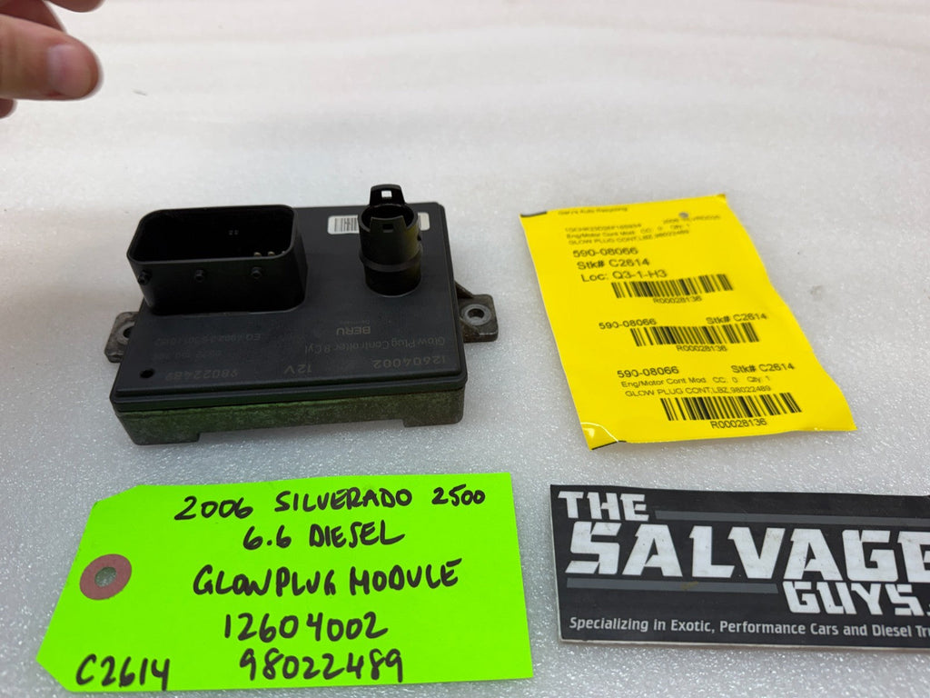 06 07 Chevrolet GMC 2500HD 3500 DURAMAX 6.6 LBZ GPM GLOW PLUG CONTROL MODULE