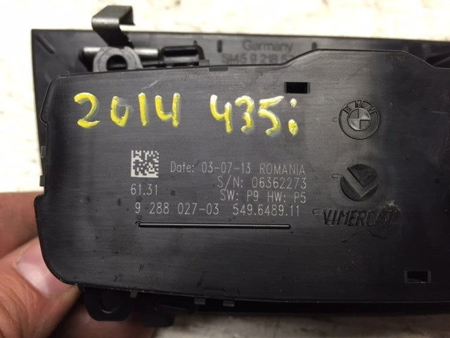 2014 BMW 435XI 435i F32 F80 F82 HEADLIGHT HEAD LAMP SWITCH ASSEMBLY