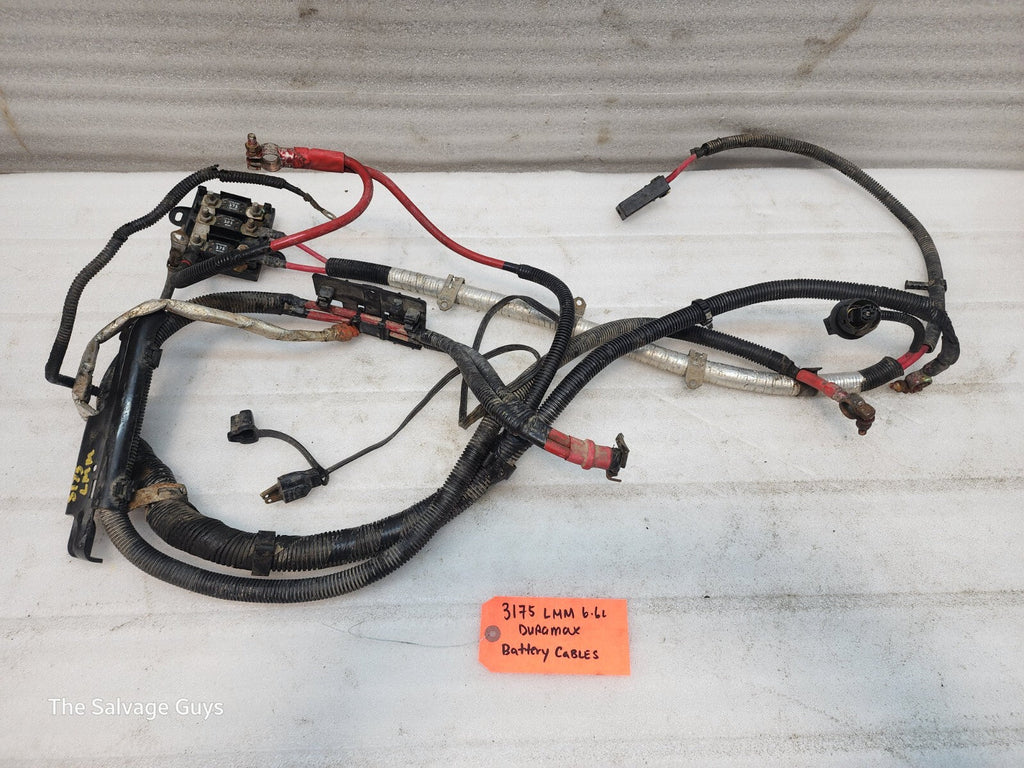 11-14 GMC CHEVROLET SILVERADO 2500HD 3500HD 6.6 LML OEM POSITIVE BATTERY CABLES