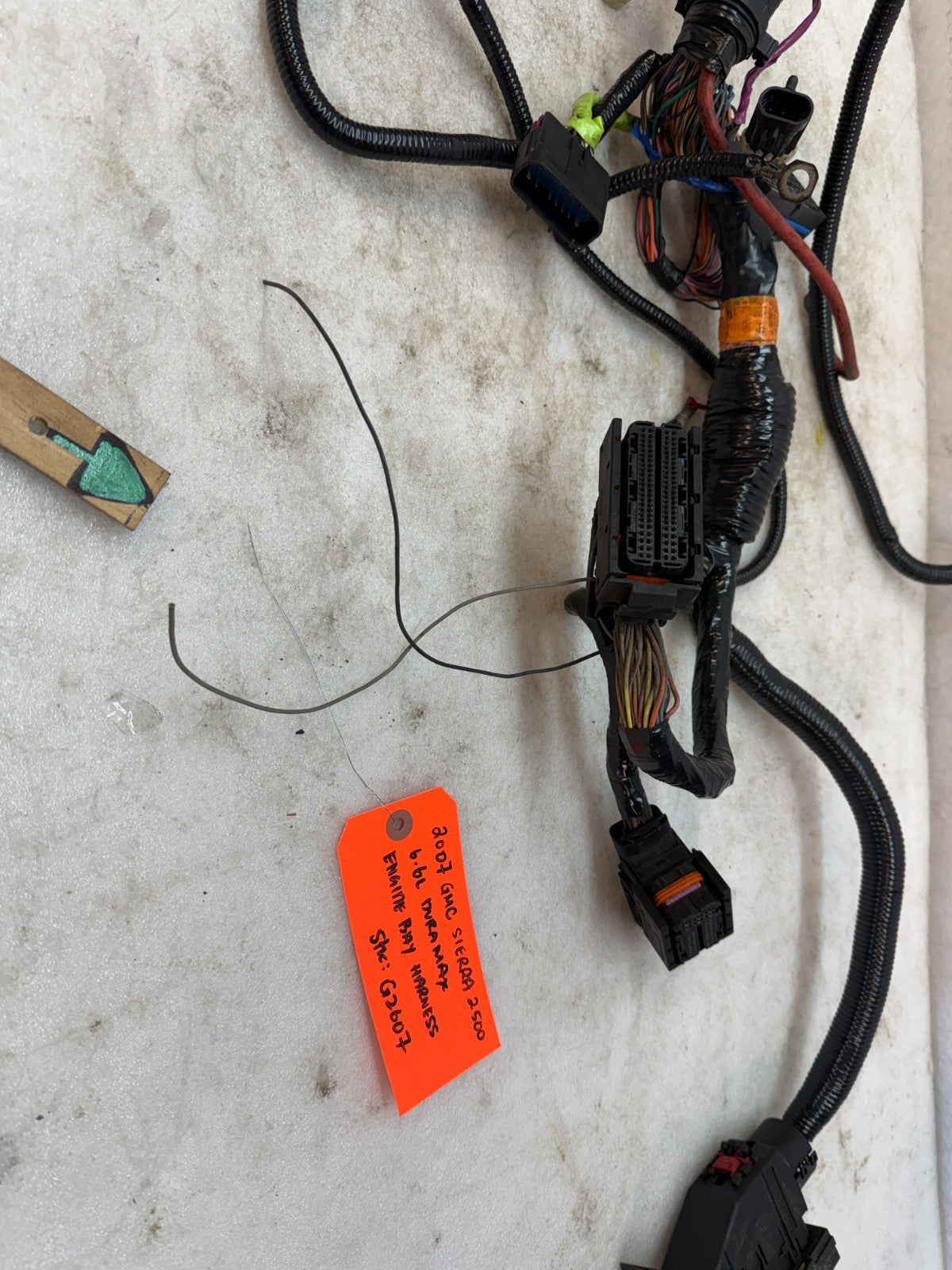 06 07 GMC CHEVROLET 2500HD DURAMAX 6.6 LBZ ENGINE BAY MOTOR WIRING HARNESS LOOM