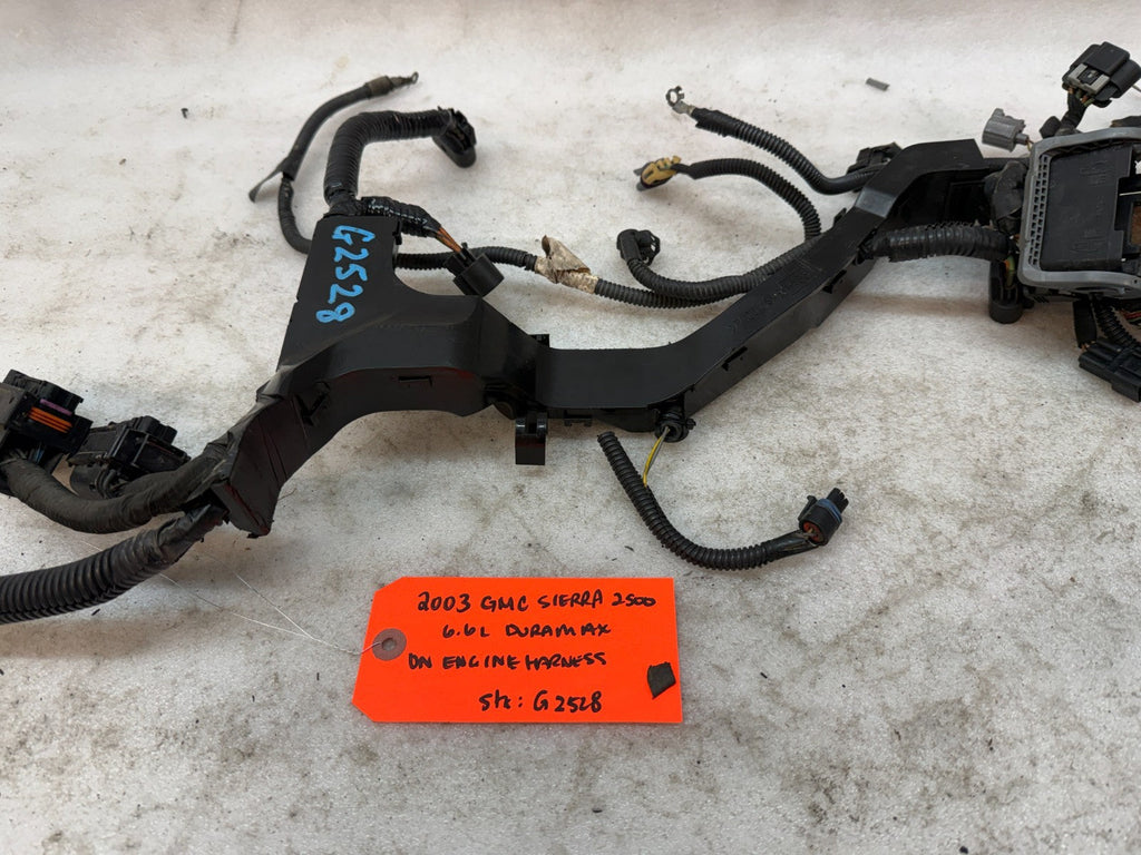 03 04 Chevrolet GMC 2500 3500 DURAMAX LB7 6.6 ON ENGINE WIRING HARNESS LOOM