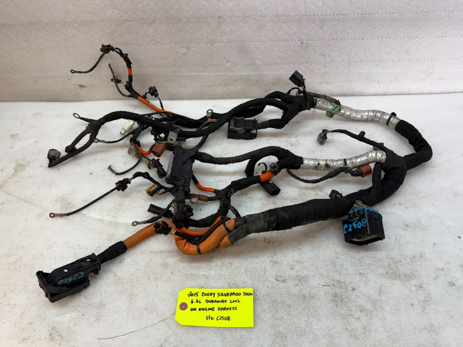 15 GMC SIERRA CHEVROLET SILVERADO 3500HD DURAMAX 6.6 LML ENGINE WIRING HARNESS