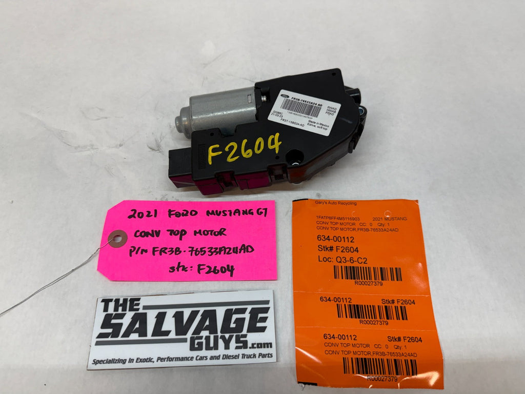15-23 FORD MUSTANG 5.0 GT S550 LEFT RIGHT POWER ROOF TOP MOTOR FR3B-76533A24AD
