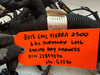 13 GMC SIERRA CHEVROLET SILVERADO 3500HD DURAMAX 6.6 LML ENGINE WIRING HARNESS