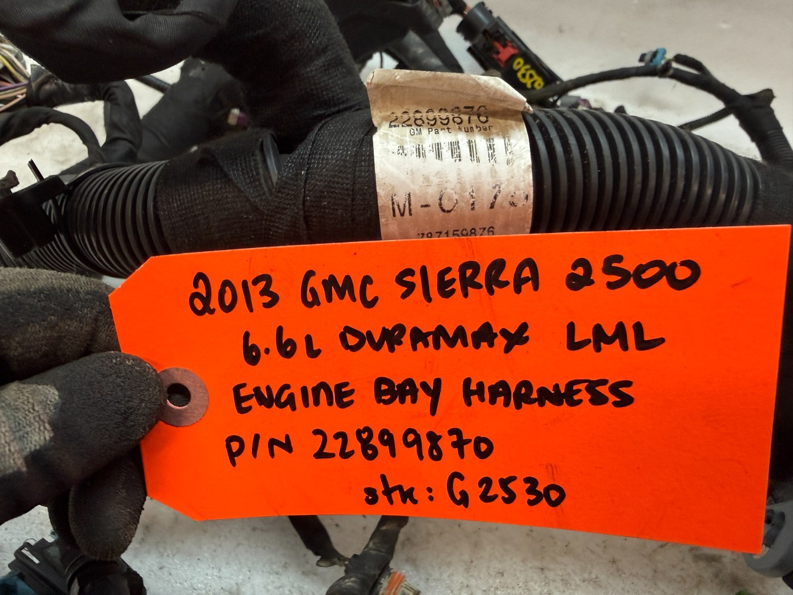 13 GMC SIERRA CHEVROLET SILVERADO 3500HD DURAMAX 6.6 LML ENGINE WIRING HARNESS