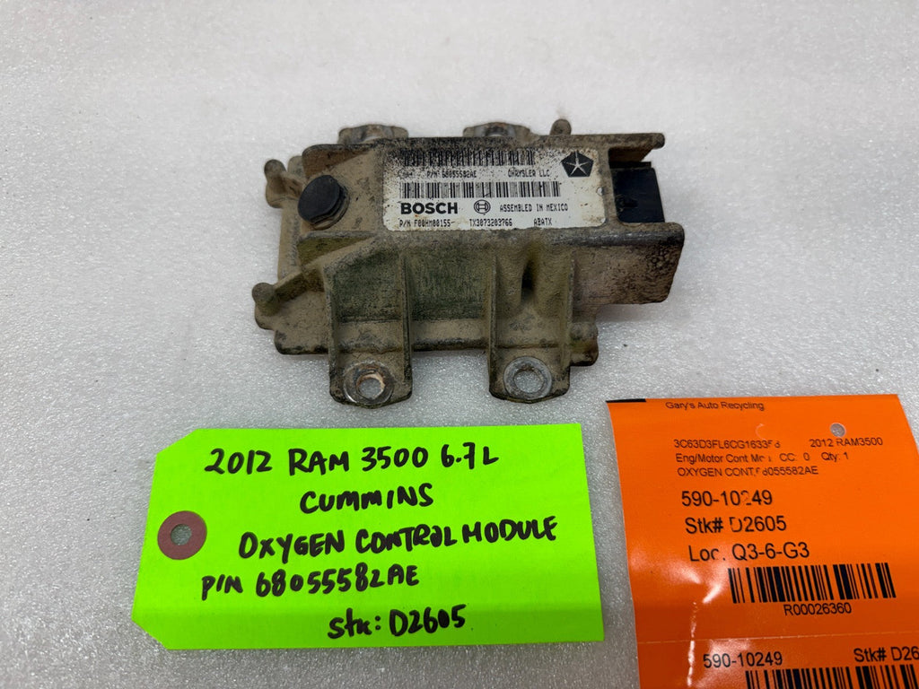 10 11 12 DODGE RAM 2500 3500 6.7 OEM OXYGEN SENSOR CONTROL MODULE 68055582AE