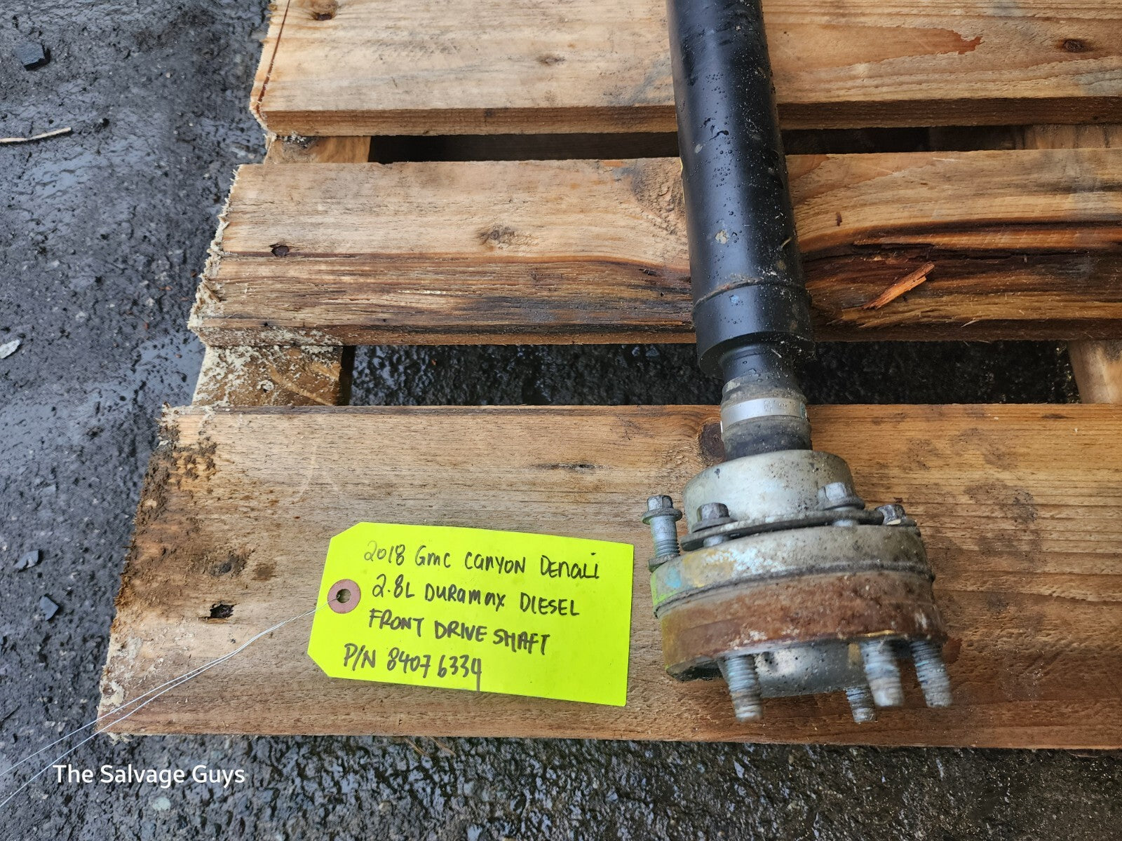 18 GMC CANYON COLORADO 2.8 DURAMAX FRONT DRIVE PROP SHAFT 84076334 70K 15-19