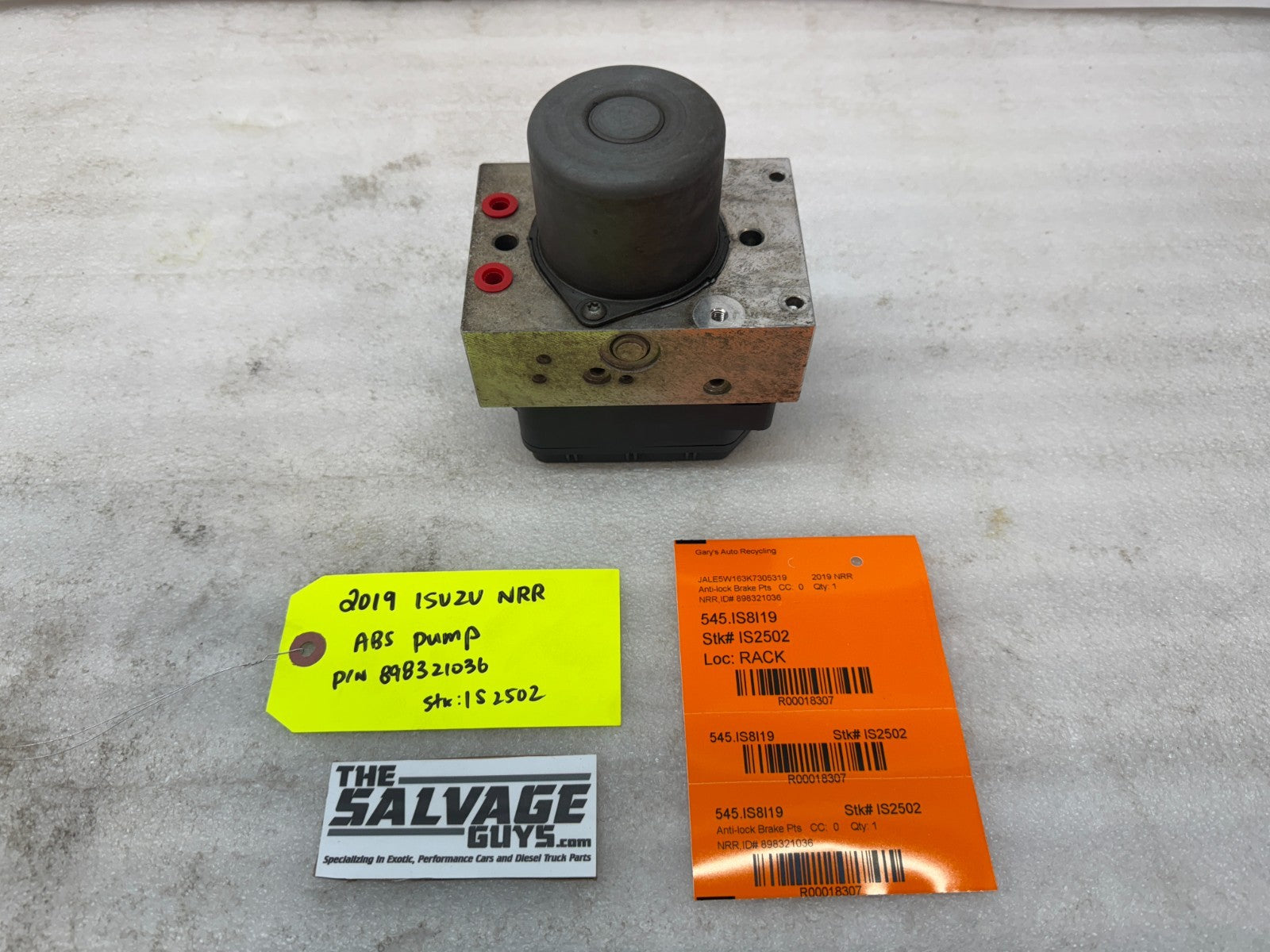 19 ISUZU NRR NPR NQR 5.2 ABS ANTI LOCK BRAKE PUMP MODULE 898321036 11-22
