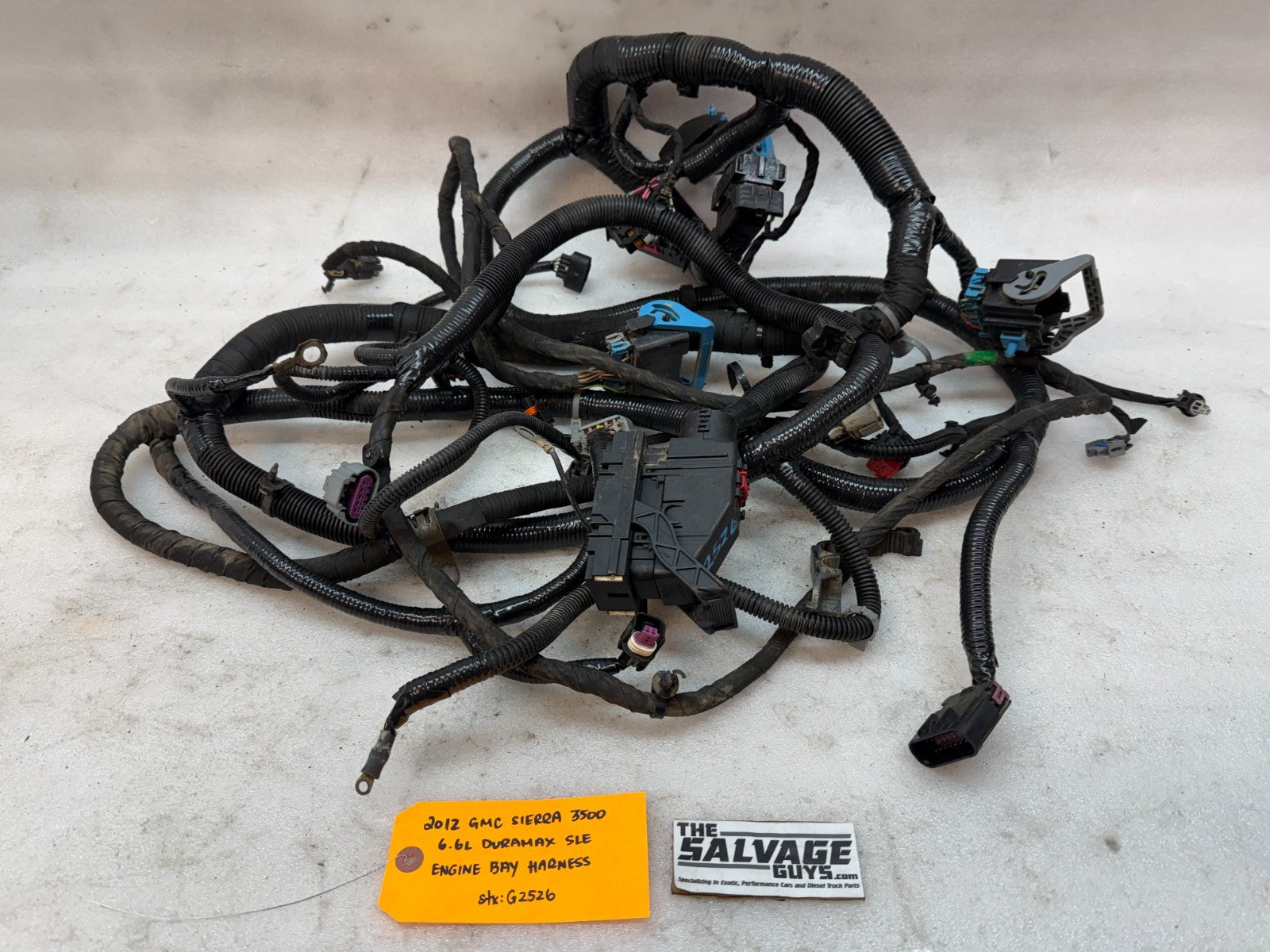 12 GMC SIERRA CHEVROLET SILVERADO 3500HD DURAMAX 6.6 LML ENGINE WIRING HARNESS