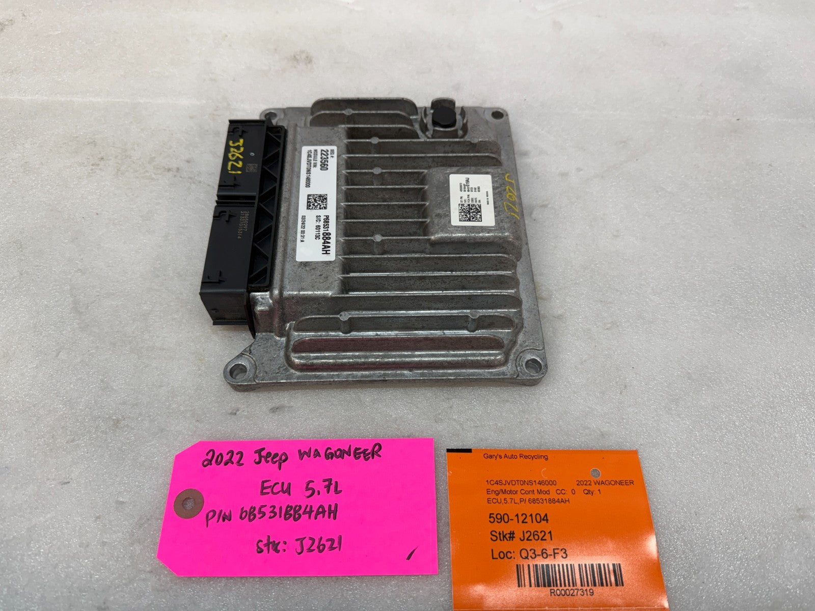 22 23 Jeep Wagoneer Engine Computer ECU ECM 5.7 e-torque P68531884AH 24K