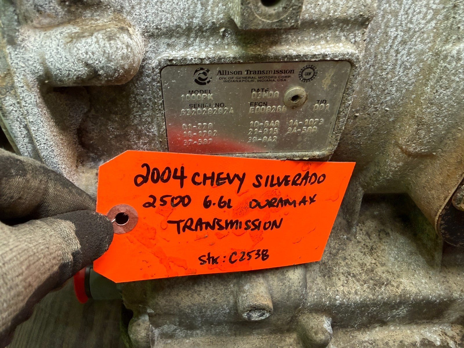 04 CHEVROLET GMC SIERRA SILVERADO 3500HD ALLISON 5SP AUTO TRANSMISSION LB7 4wd