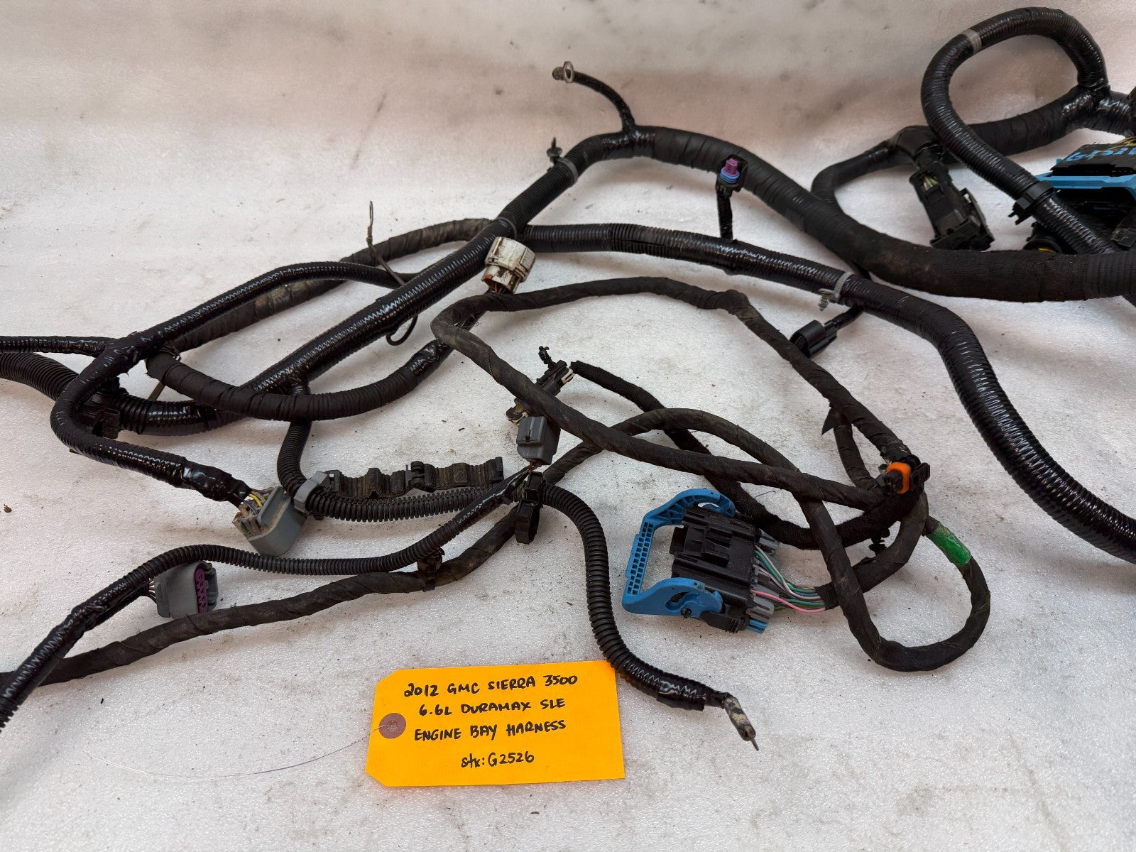 12 GMC SIERRA CHEVROLET SILVERADO 3500HD DURAMAX 6.6 LML ENGINE WIRING HARNESS