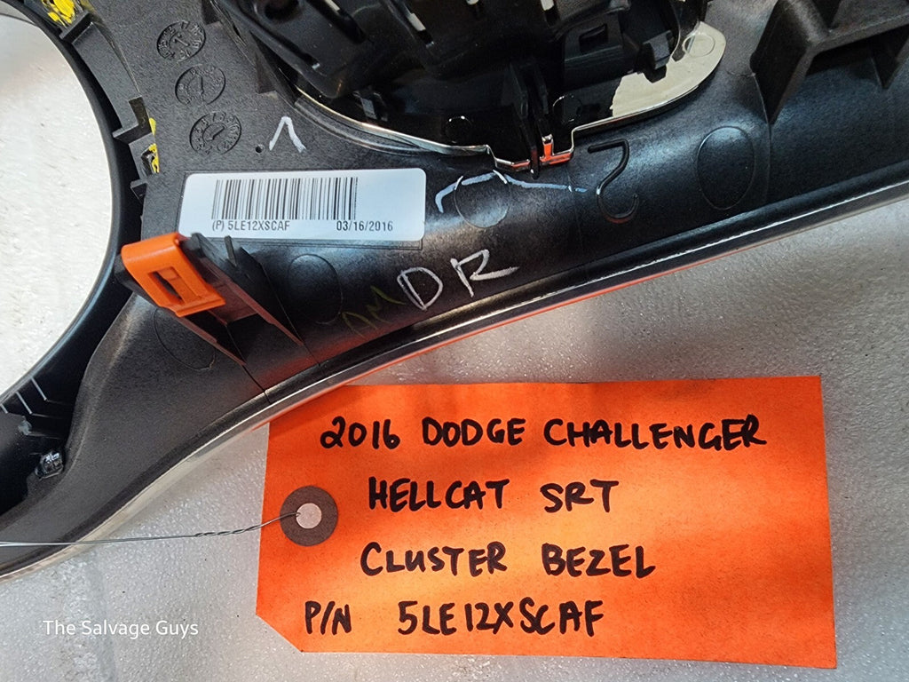 16 DODGE CHALLENGER HELLCAT SRT GAUGE CLUSTER TRIM BEZEL 15-23 2K!!!