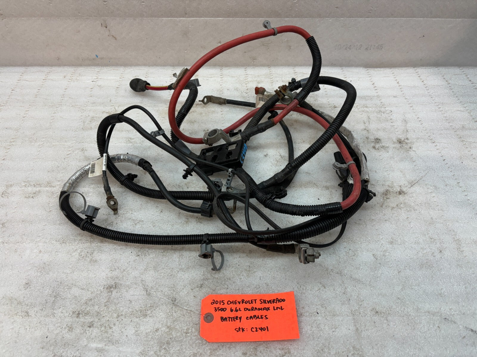 11-16 GMC CHEVROLET SILVERADO 2500HD 3500HD 6.6 LML OEM BATTERY CABLES