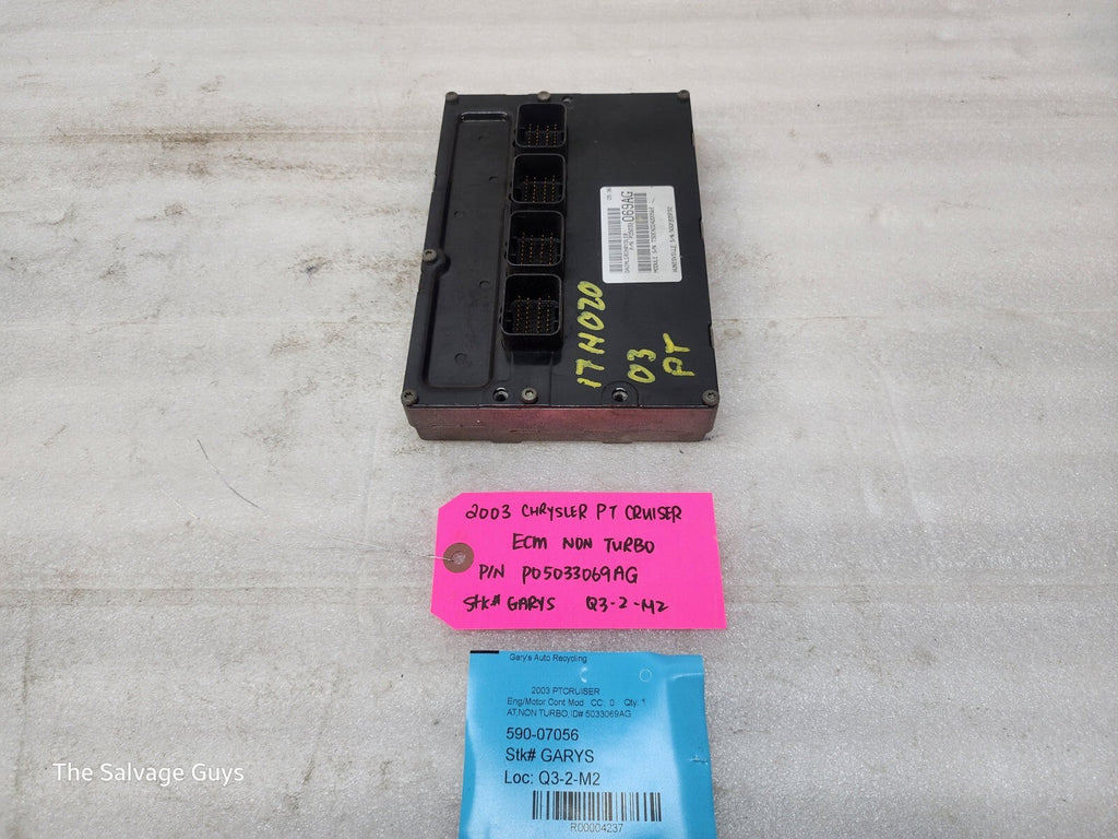 03 CHRYSLER PT CRUISER 2.4 NON TURBO ENGINE COMPUTER ECM ECU P05033069AG