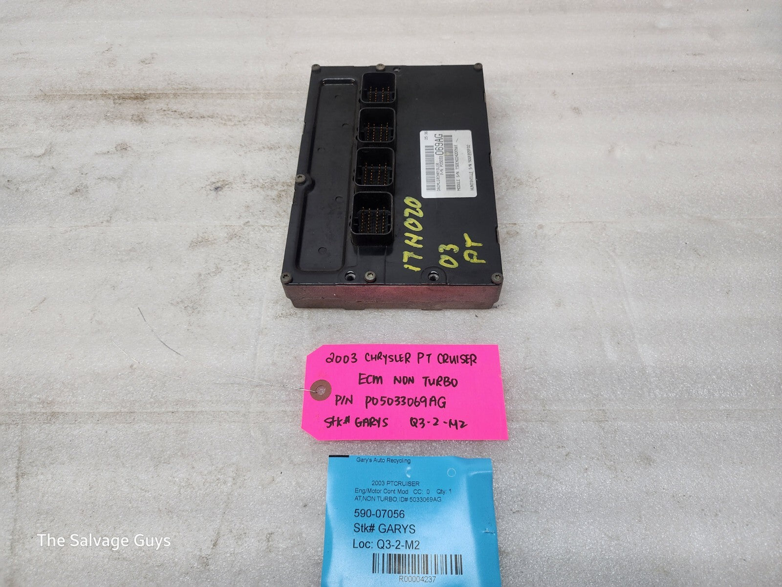 03 CHRYSLER PT CRUISER 2.4 NON TURBO ENGINE COMPUTER ECM ECU P05033069AG