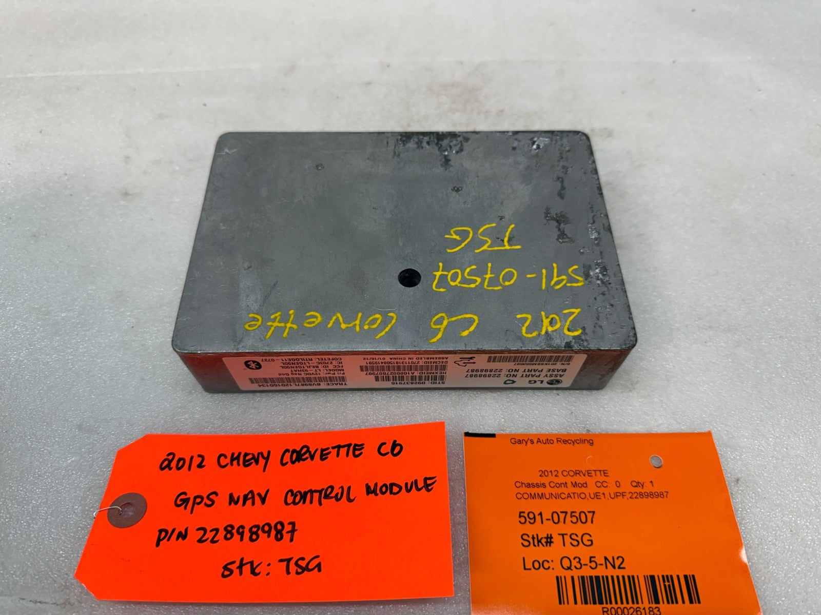 10-13 CHEVROLET CORVETTE C6 OEM ONSTAR COMMUNICATION MODULE 22898987