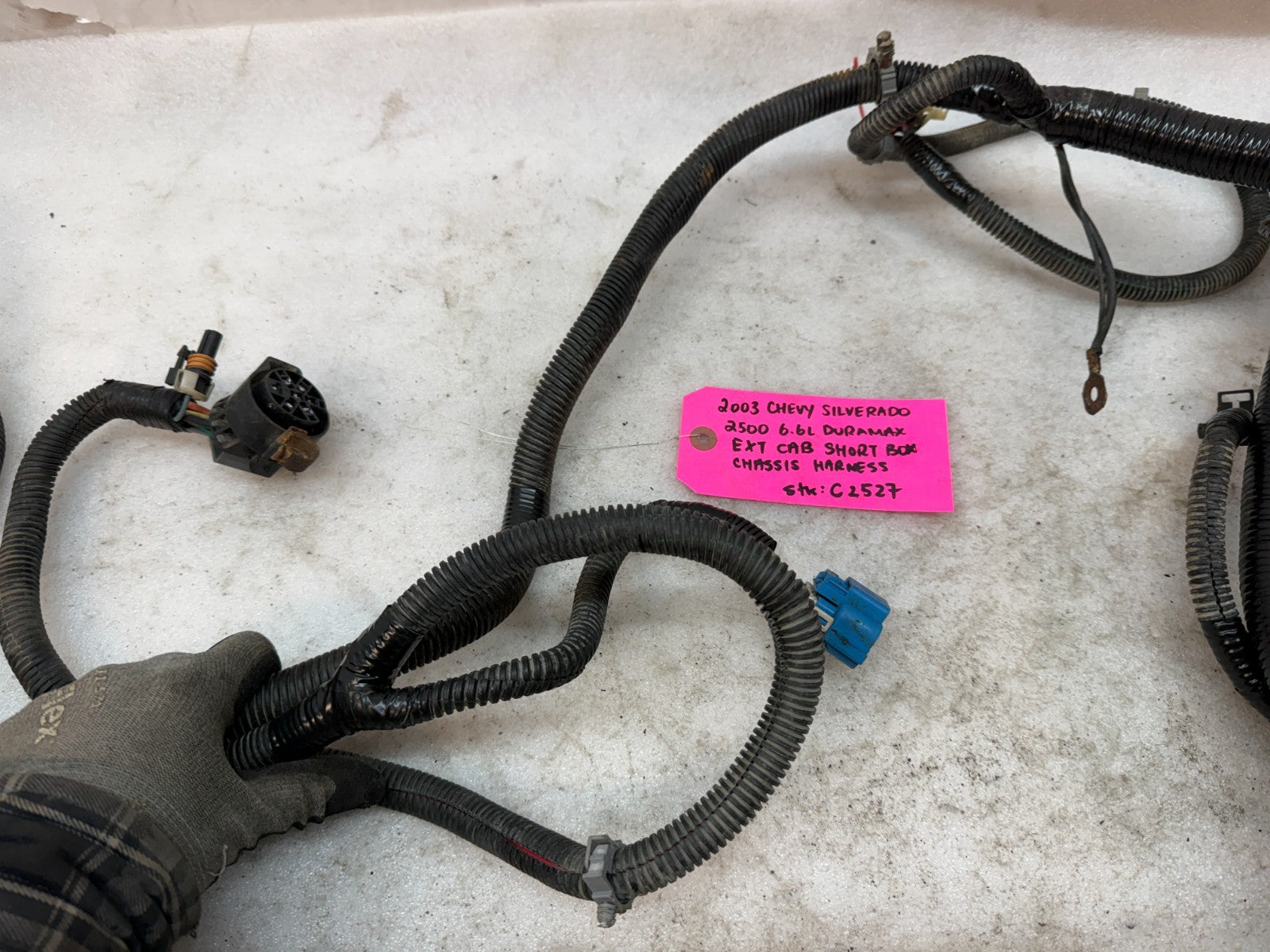 01-04 Chevrolet GMC 2500HD 3500 6.6 4wd EXT CAB SHORT BOX CHASSIS WIRING HARNESS