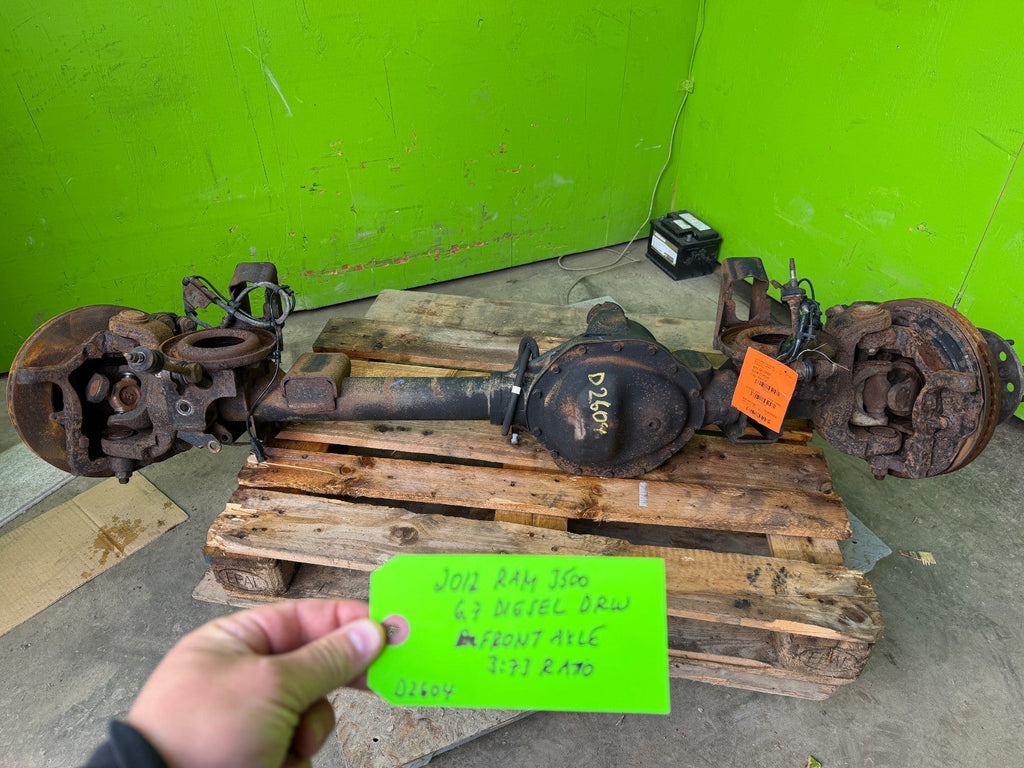 12 DODGE RAM 3500 6.7 CUMMINS DIESEL 3.73 FRONT DIFFERENTIAL AXLE DRW DUALLY