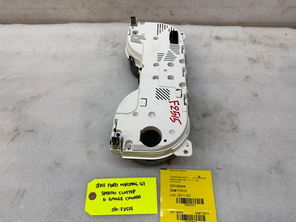 2011 FORD MUSTANG GT METRIC SPEEDOMETER GAUGE CLUSTER 10 11 12 13 14