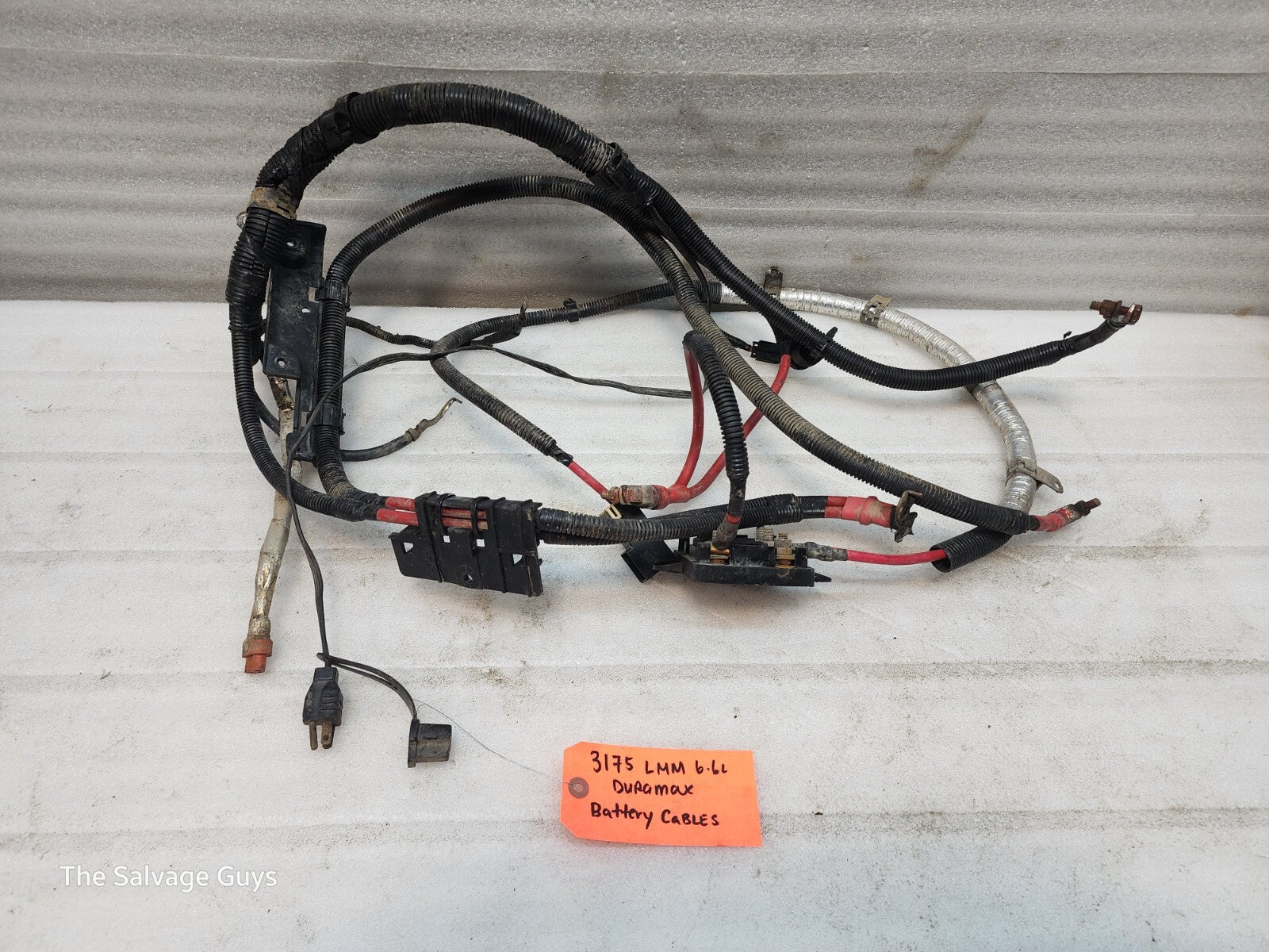 11-14 GMC CHEVROLET SILVERADO 2500HD 3500HD 6.6 LML OEM POSITIVE BATTERY CABLES