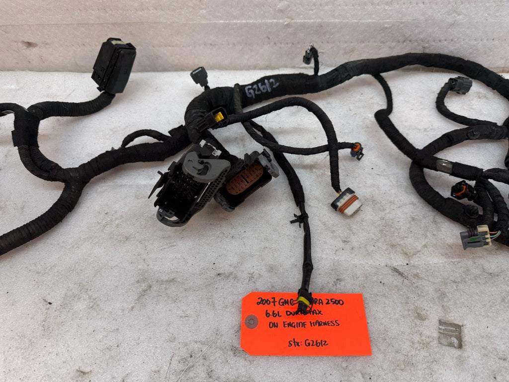 06 07 GMC CHEVROLET 2500HD DURAMAX 6.6 LBZ ENGINE MOTOR WIRING HARNESS LOOM