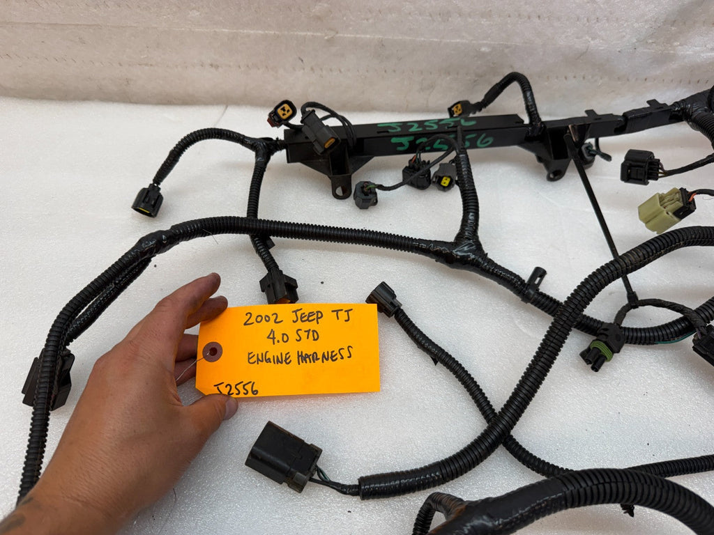 2002 JEEP WRANGLER TJ 4.0 AUTOMATIC INJECTOR ENGINE WIRING HARNESS