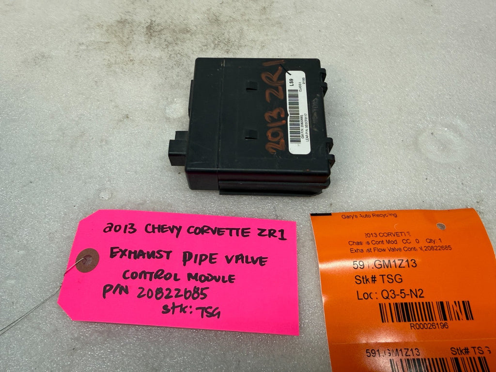 10-13 CHEVROLET CORVETTE C6 OEM ZR1 B-MODE NPP EXHAUST CONTROL MODULE 20822685