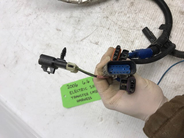 06 07 Chevrolet GMC 2500HD DURAMAX ELECTRIC SHIFT TRANSFER CASE WIRING HARNESS