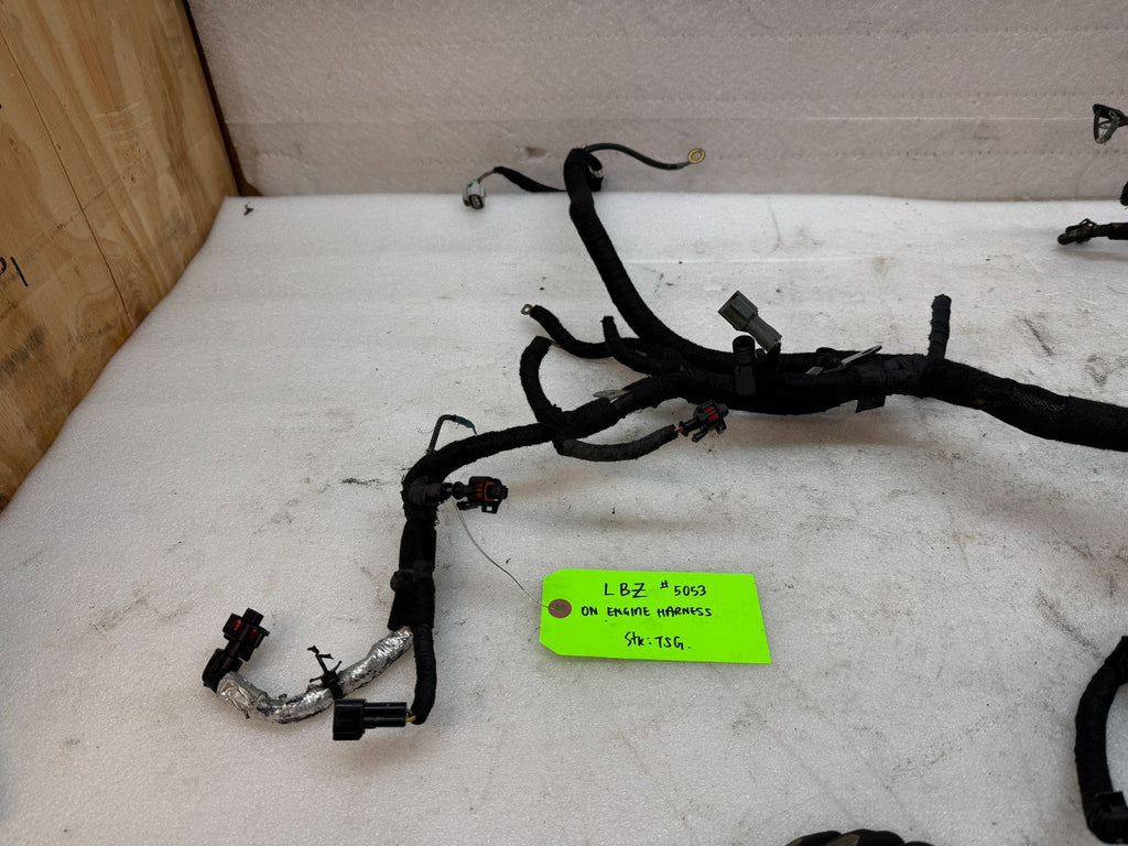 06 07 GMC CHEVROLET 2500HD DURAMAX 6.6 LBZ ENGINE MOTOR WIRING HARNESS LOOM