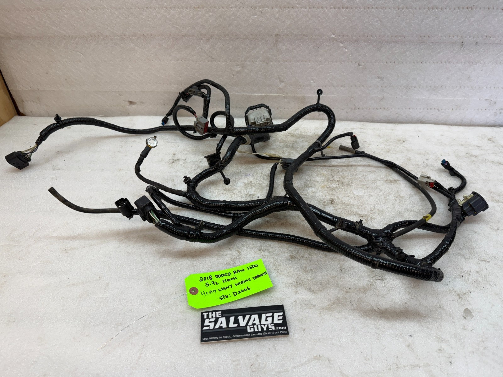 18 DODGE RAM SPORT 1500 5.7 HEADLIGHT WIRING HARNESS LOOM P68360111AA