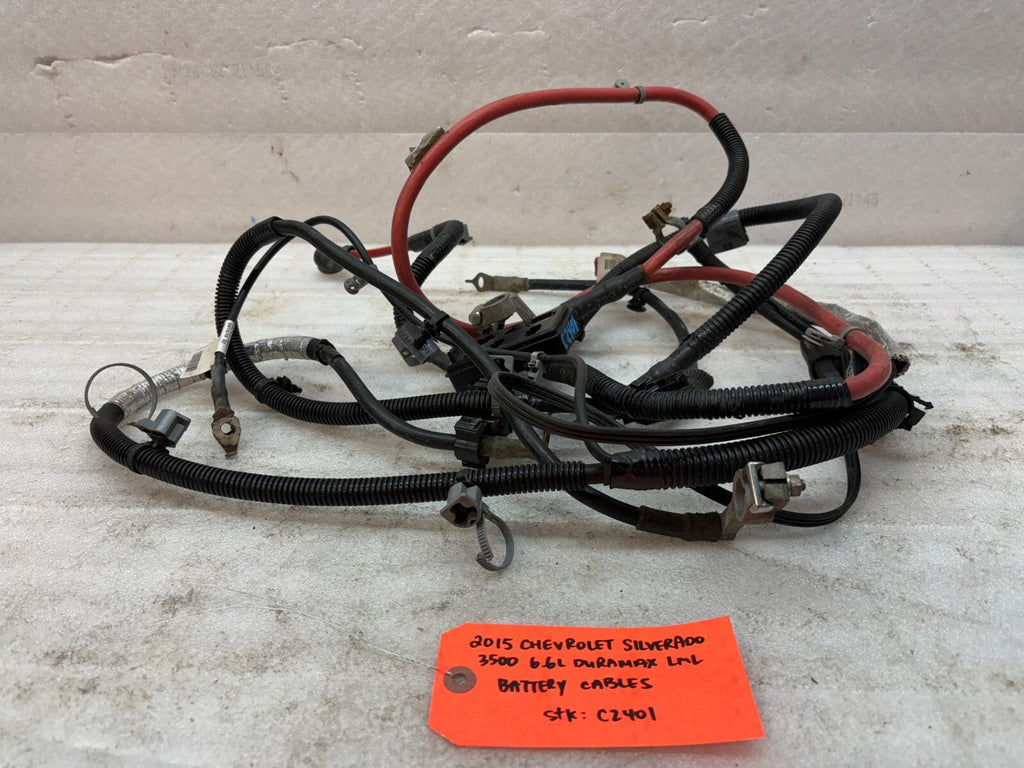 11-16 GMC CHEVROLET SILVERADO 2500HD 3500HD 6.6 LML OEM BATTERY CABLES